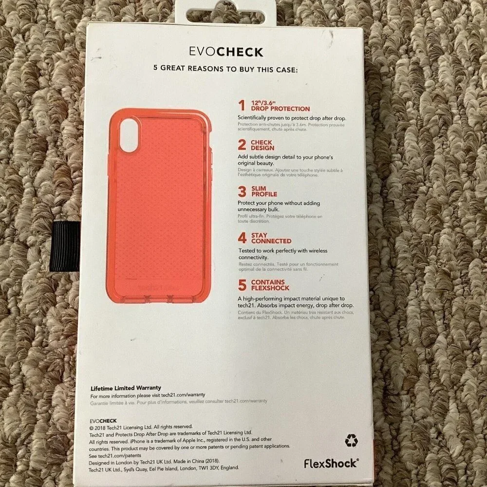 Tech21 EvoCheck FlexShock Case for Apple iPhone 5.8